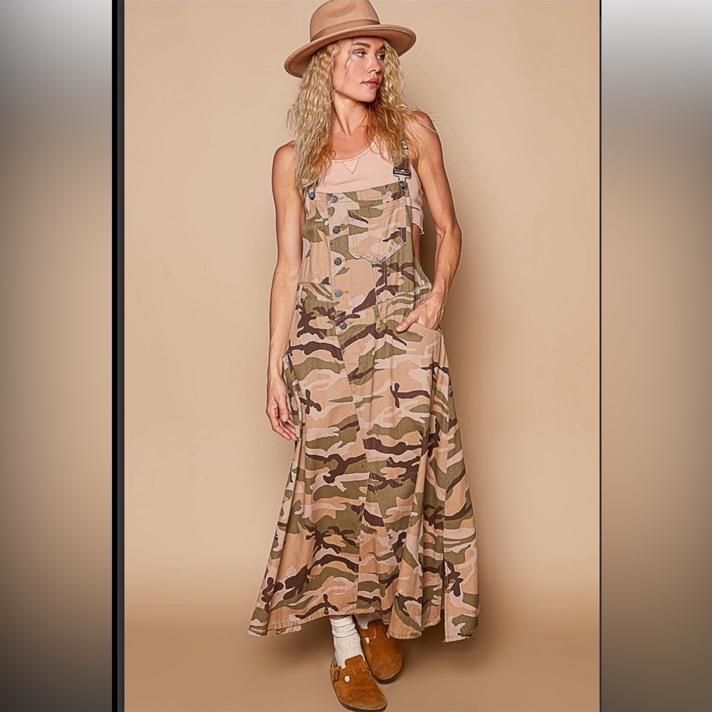 POL Camouflage Overalls Dress - Picture 4 of 4